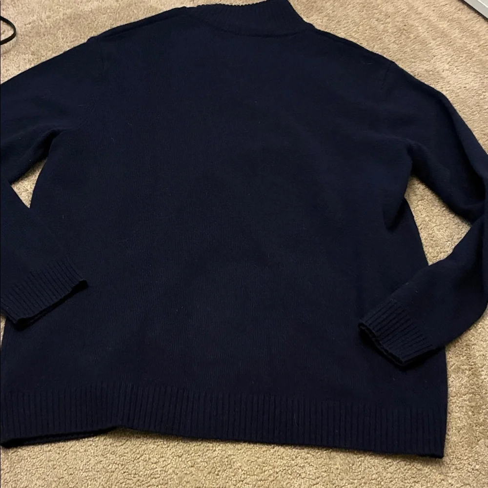 Rodd & Gunn Men's Navy Zip-Up Sweater Lambs Wool size 2XL